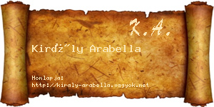 Király Arabella névjegykártya